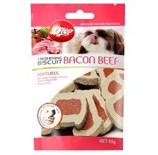 Bánh Thưởng Vị Thịt Bò VEGEBRAND Orgo Freshening Biscuit Bacon Beef