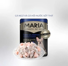 Pate Cho Chó Maria Dog Vị Cá Ngừ Và Cá Hồi Gravy