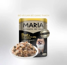 Pate Cho Chó Maria Dog Vị Thịt Bò Và Gan Bò Jelly