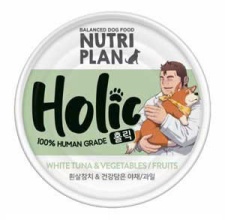 Pate Cho Chó Nutri Plan Holic (Lon 85g) Loại Cá Ngừ & Rau Củ Quả (X)