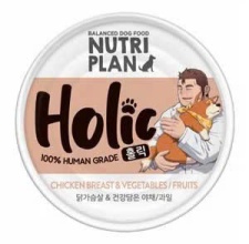 Pate Cho Chó Nutri Plan Holic (Lon 85g) Loại Ức Gà Và Rau Củ Quả (H)