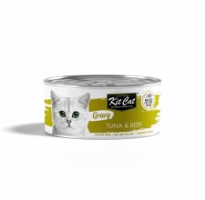 Pate dạng sốt Kitcat Gravy vị cá ngừ và bò cho mèo