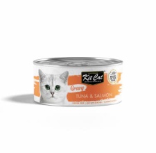 Pate dạng sốt Kitcat Gravy vị cá ngừ và cá hồi cho mèo