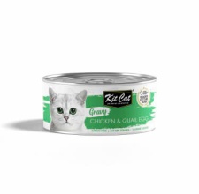 Pate dạng sốt Kitcat Gravy vị gà và trứng cút cho mèo