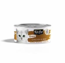 Pate dạng sốt Kitcat Gravy vị gà và bò cho mèo