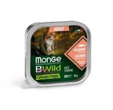 Pate Monge BWild vị cá hồi và rau cho mèo trưởng thành