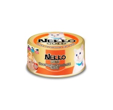 Pate Nekko Gold lon cho mèo loại Cá ngừ - Cá bào (Jelly)