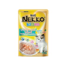 Pate Nekko Kitten Creamy vị cá ngừ và cá hồi (Gravy) cho mèo