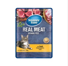 Pate Snappy Tom Real Fish - Real Meat vị cừu cho mèo