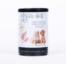 Pate Thịt Tươi Kings Pet (Lon 380g) Loại Gà Cá Mix