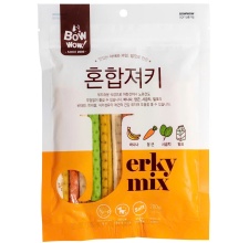 Que bánh thưởng cho chó hỗn hợp BOWWOW Jerky Mix