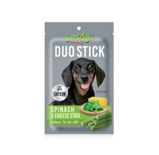 Snack Thưởng JERHIGH DUO Stick 50g Vị Rau chân vịt Và Phô mai