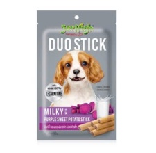 Snack Thưởng JERHIGH DUO Stick 50g Vị Sữa Và Khoai Lang Tím