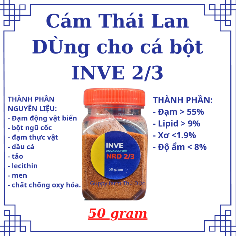 Thức ăn cá cảnh cám Inve