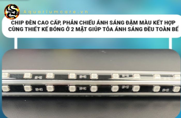 Đèn Led 2 Hàng Bóng Góc Rộng Riverside RQH Cao Cấp