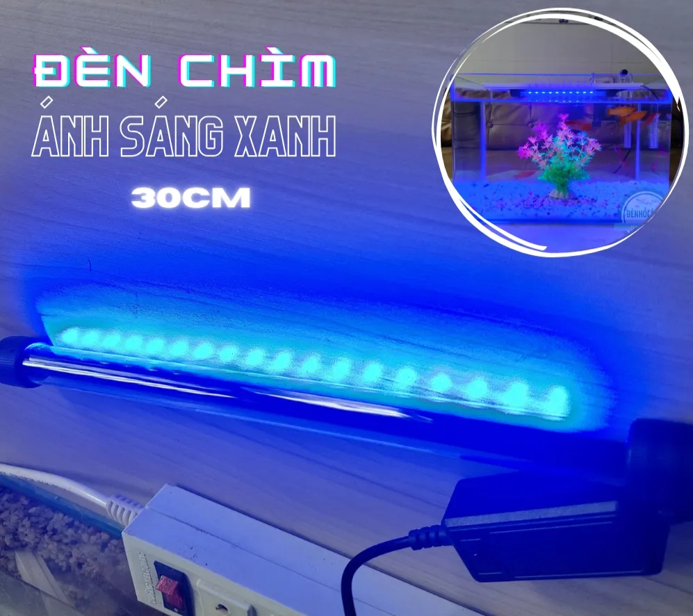 Đèn Led CHÌM 30cm Xanh Dương