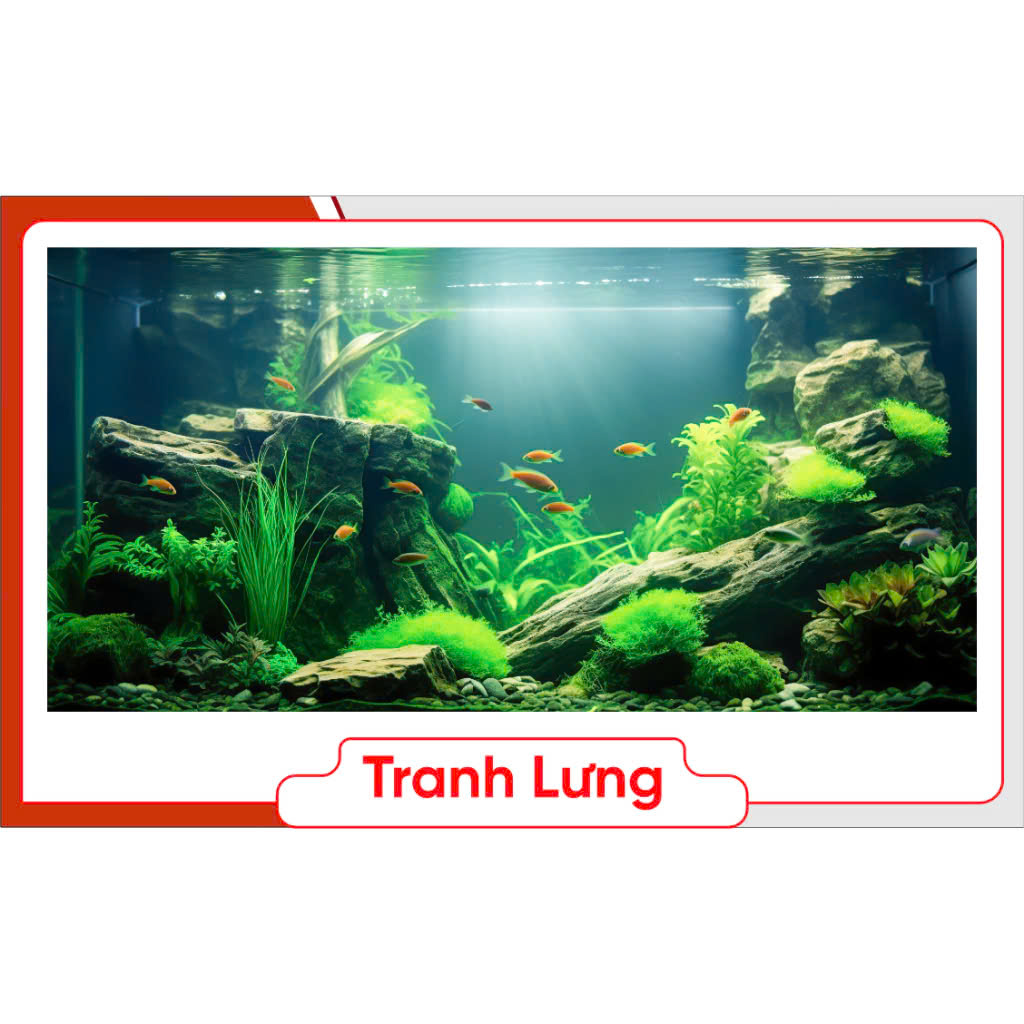 Tranh Dán 3D Bể Cá