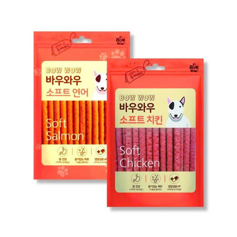Bánh Thưởng Cho Chó Cá Hồi Que Bowwow Soft 150g