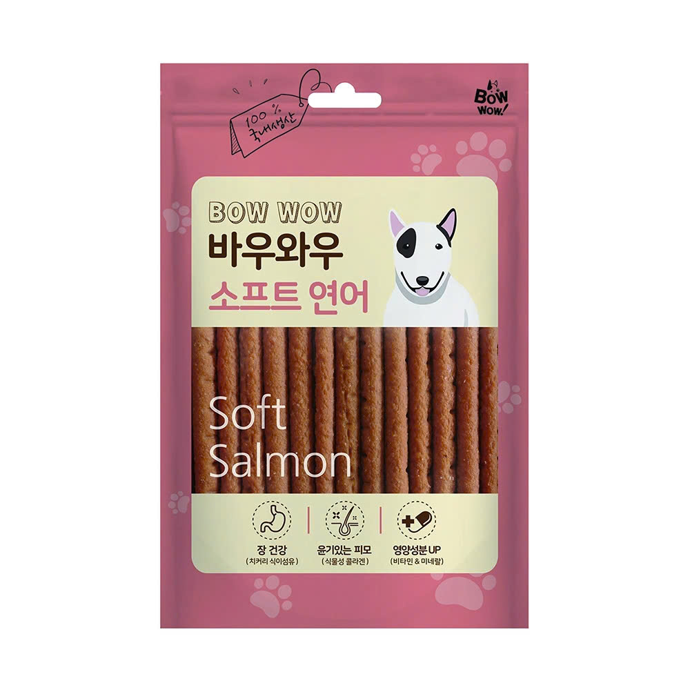 Bánh Thưởng Cho Chó Cá Hồi Que Bowwow Soft 150g