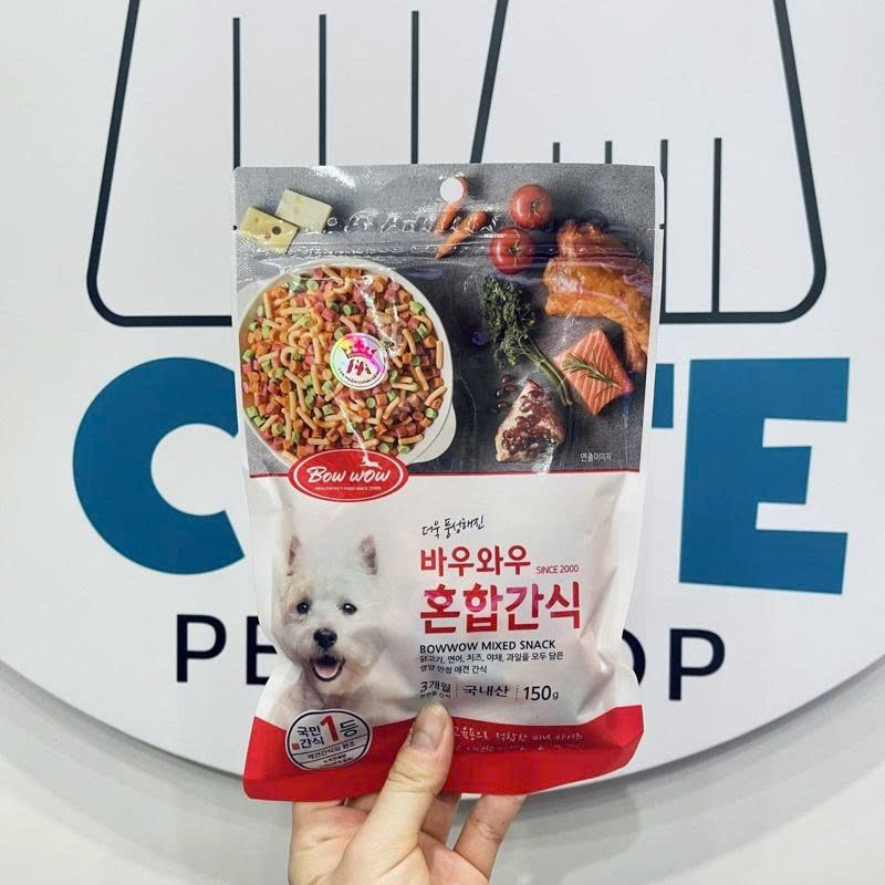Bánh Thưởng Cho Chó Hỗn Hợp BowWow Mixed Snack 150g