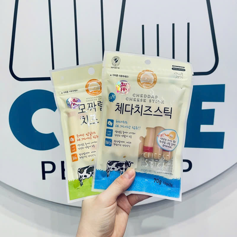 Bánh Thưởng Xúc Xích Phô Mai Bowwow Vị Mozzarella