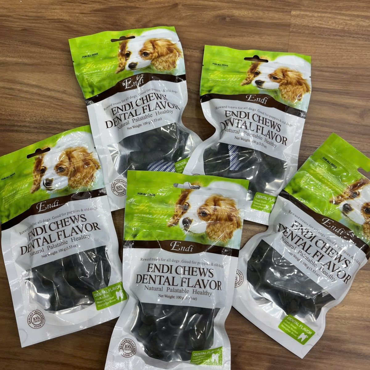 Bánh thưởng cho chó dạng hạt VEGEBRAND Orgo Endi Chew Dental Flavor