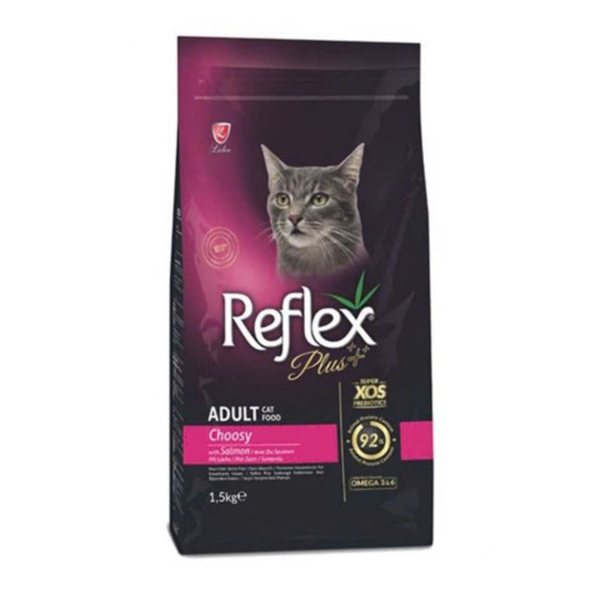 Hạt Reflex Plus Adult Choosy vị cá hồi cho mèo trưởng thành