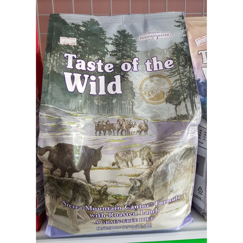 Hạt Tươi Taste Of The Wild Loại Sierra (Cừu Nướng) 2kg