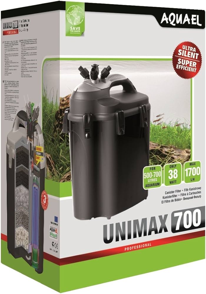 Lọc Thùng Cao Cấp Aquael Unimax 700 External Aquarium Filter 