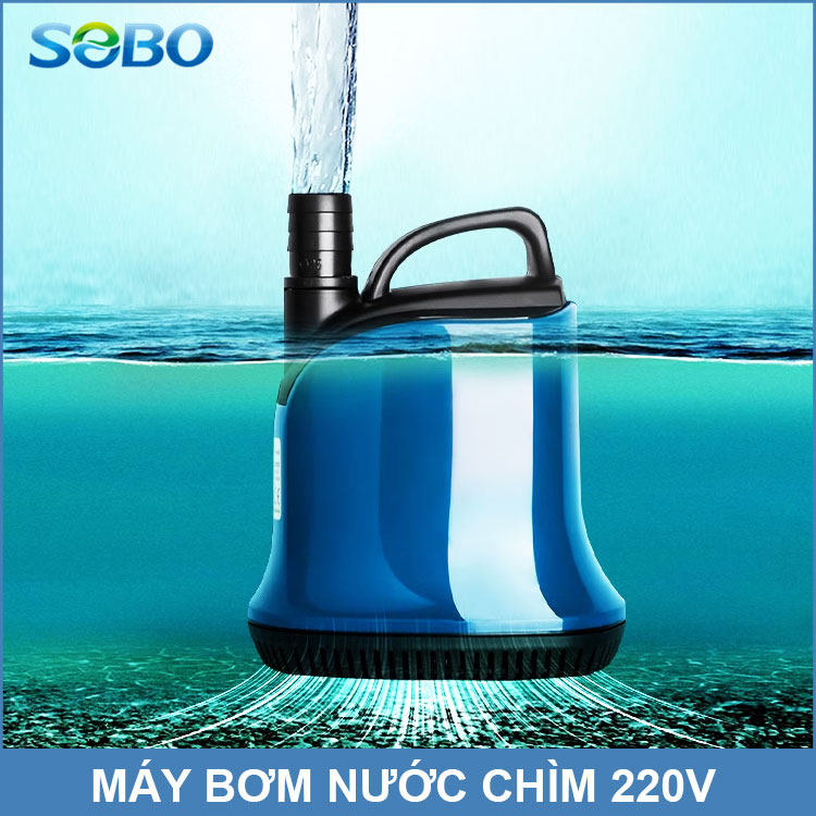 Máy Bơm Chìm Hồ Cá 220V 80W 5000L SOBO WP-600D