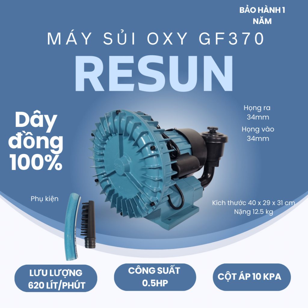 Máy Sủi Oxy Resun GF370 (370W)