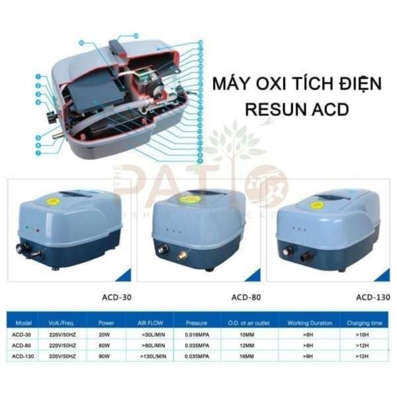 Máy Sủi Tích Điện Resun ACD30 (20W)