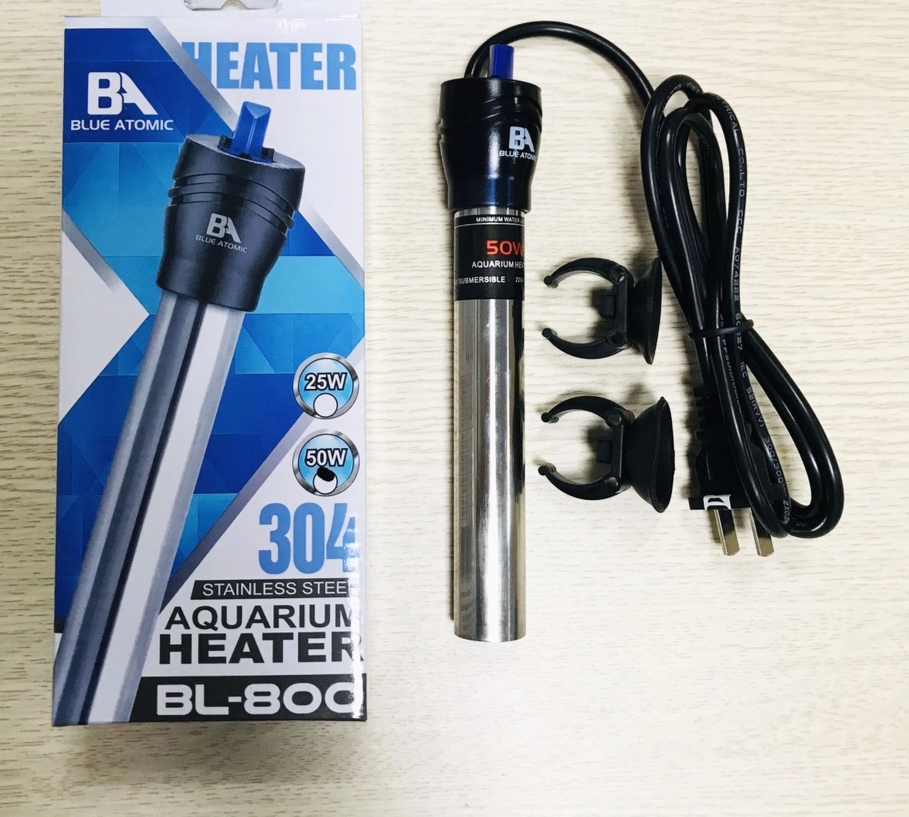 Máy sưởi bể cá Inox Blue Atomic BL-800 50W