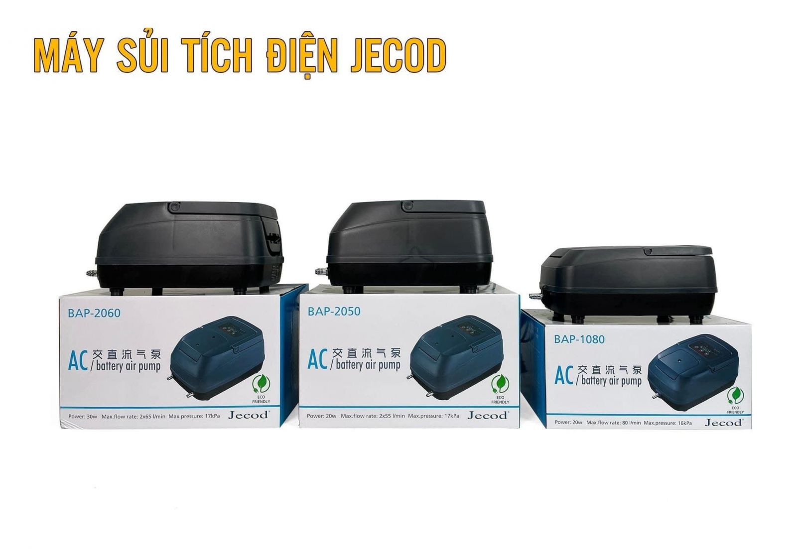 Máy Sủi Tích Điện Jecod BAP2050 (20W)