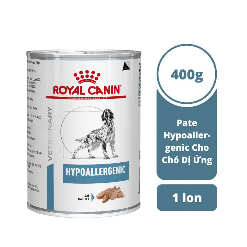 Pate Cho Chó Bị Dị Ứng Royal Canin Hypoallergenic 400g