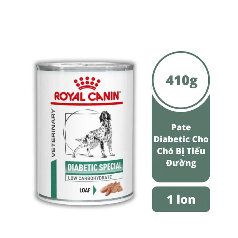 Pate Cho Chó Bị Tiểu Đường Royal Canin Diabetic 410g