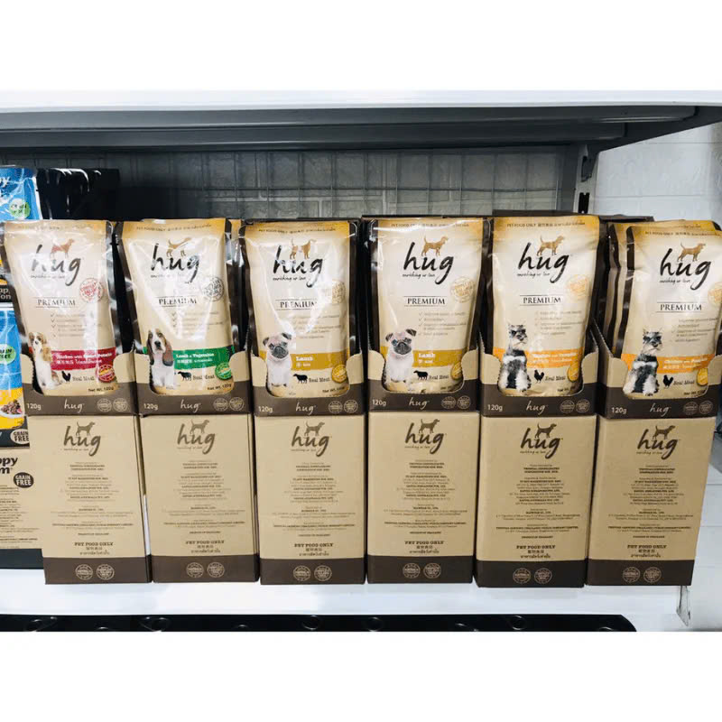 Pate Cho Chó Hug Bổ Sung Chất Xơ 120g Loại Cừu