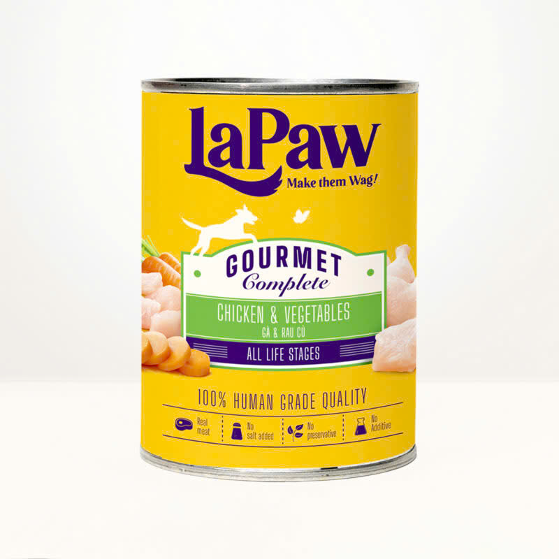 Pate Cho Chó LaPaw 375g Vị Gà Và Rau củ