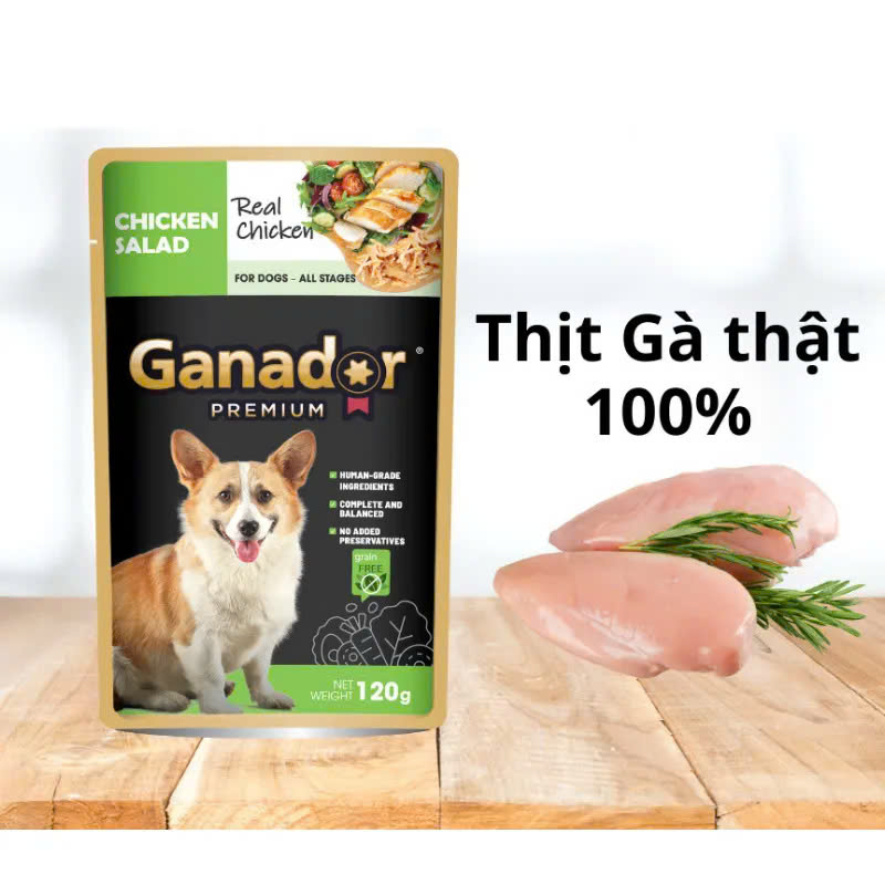 Pate Cho Chó Mọi Lứa Tuổi Ganador Thịt Gà 120g