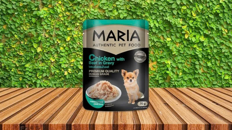 Pate Cho Chó Maria Dog Vị Thịt Gà Và Rau Củ Gravy