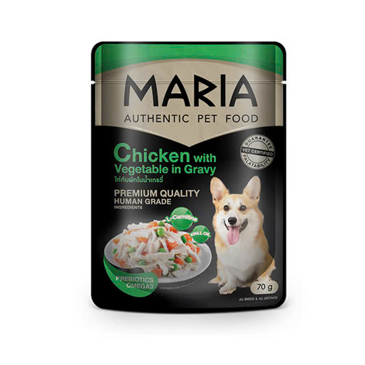 Pate Cho Chó Maria Dog Vị Thịt Gà Và Rau Củ Gravy