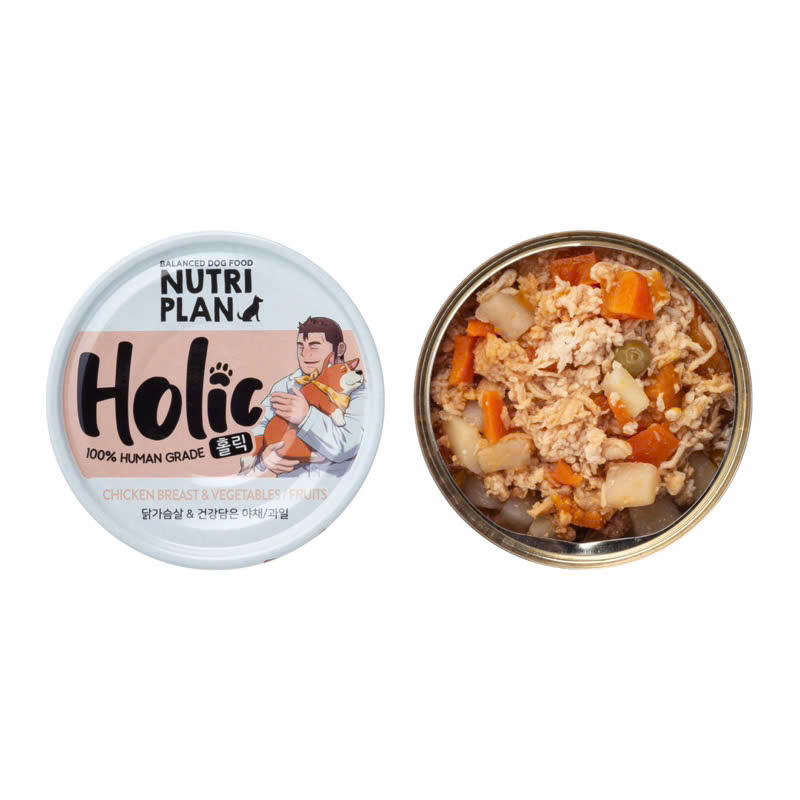 Pate Cho Chó Nutri Plan Holic (Lon 85g) Loại Ức Gà Và Rau Củ Quả (H)