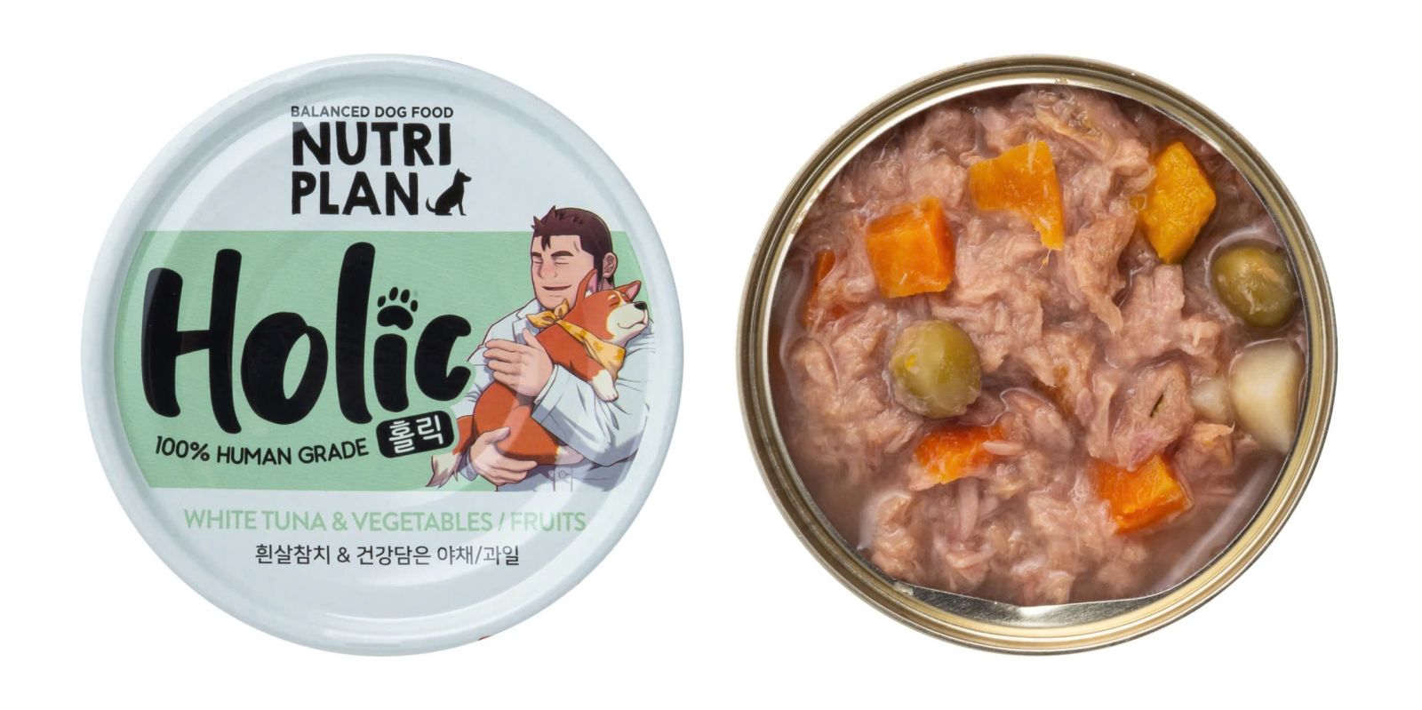 Pate Cho Chó Nutri Plan Holic (Lon 85g) Loại Cá Ngừ & Rau Củ Quả (X)