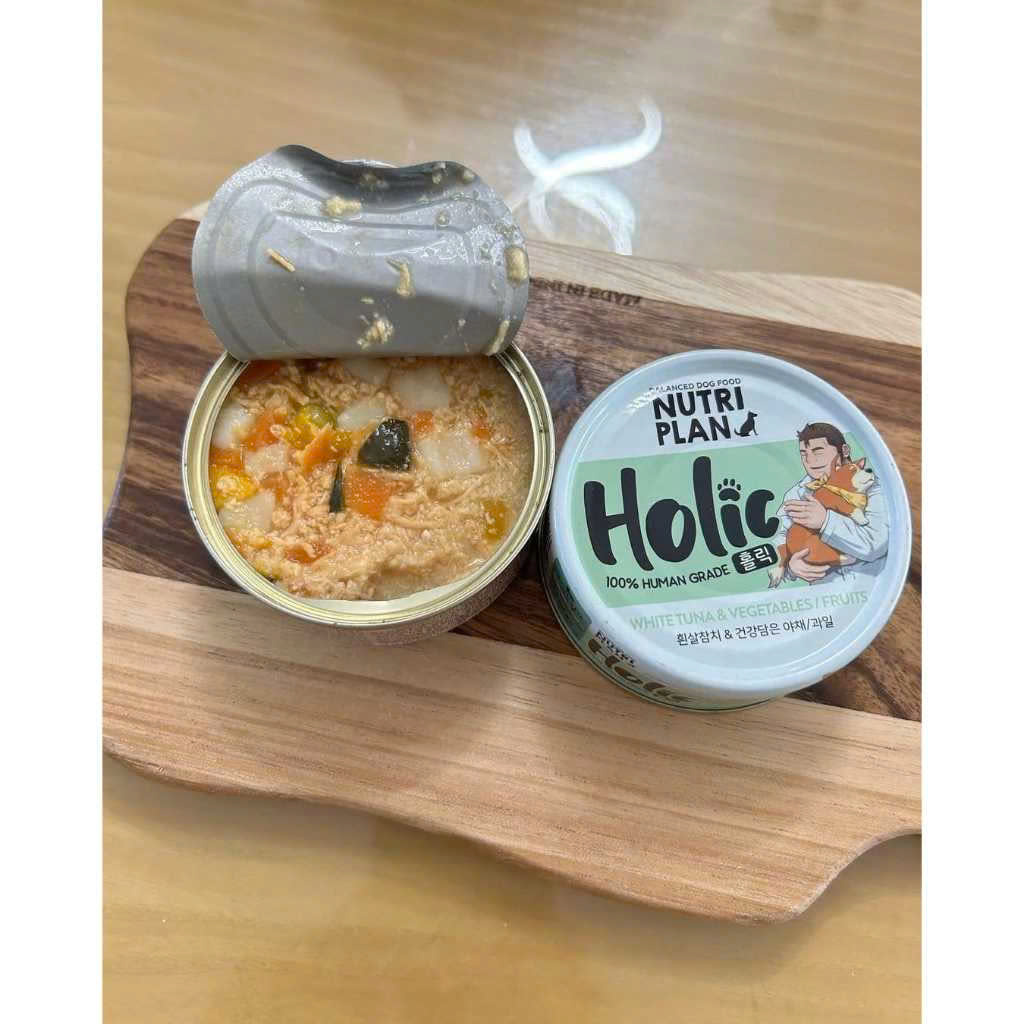 Pate Cho Chó Nutri Plan Holic (Lon 85g) Loại Cá Ngừ & Rau Củ Quả (X)