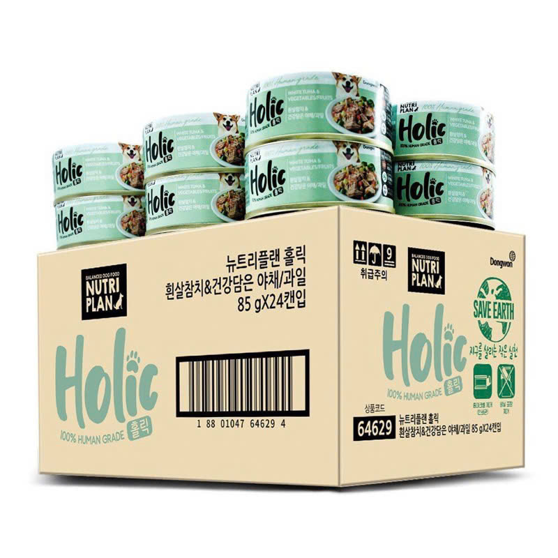 Pate Cho Chó Nutri Plan Holic (Lon 85g) Loại Cá Ngừ & Rau Củ Quả (X)