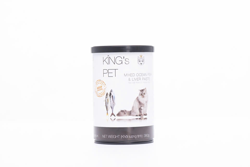 Pate Thịt Tươi Kings Pet (Lon 380g) Loại Cá Hỗn Hợp