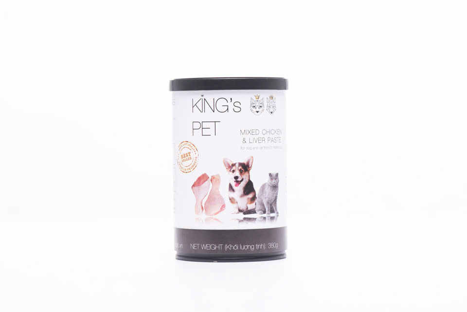 Pate Thịt Tươi Kings Pet (Lon 380g) Loại Gà - Cho chó mèo