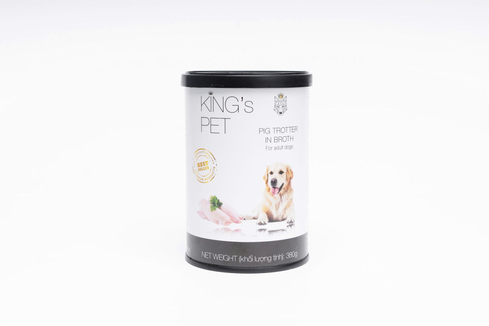 Pate Thịt Tươi Kings Pet (Lon 380g) Loại Giò Heo - Cho Chó