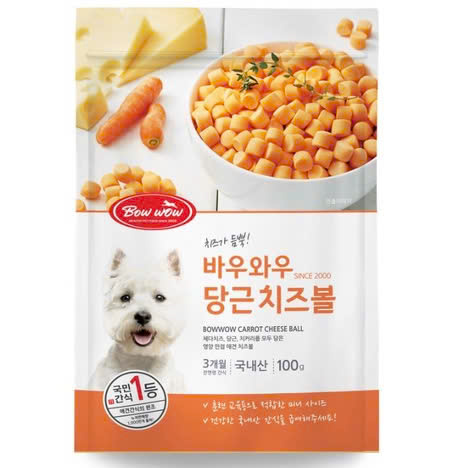 Phô Mai Cà Rốt Cho Chó Bowwow Cheese Ball (100g)