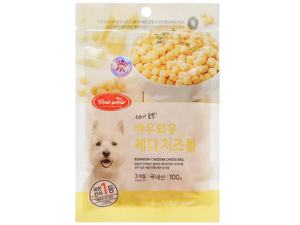 Phô Mai Viên Cho Chó Bowwow Cheese Ball (100g)